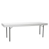 Tafel met klappoten, wit, 220x70 cm