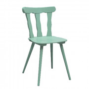 Houten stoel, assorti mint groen