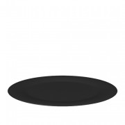 Schaal melamine zwart, Ø 48 cm.