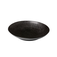 Diepbord reliëf, zwart Ø 25,5 cm Diepbord reliëf, zwart Ø 25,5 cm