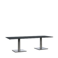 Salontafel Pieter XL, met hoogglans dun zwart blad, 70x160 c Salontafel Pieter XL, met hoogglans dun zwart blad, 70x160 c