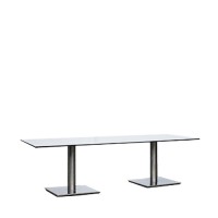 Salontafel Pieter XL, met hoogglans dun wit blad, lxb 70x160 Salontafel Pieter XL, met hoogglans dun wit blad, lxb 70x160