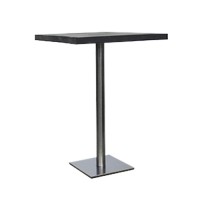 Statafel Pieter, met zwart Industrial MDF blad, lxb 80x80 cm Statafel Pieter, met zwart Industrial MDF blad, lxb 80x80 cm