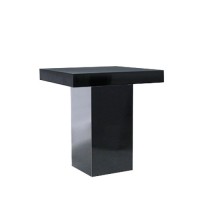 Dinertafel Jasper zwart, met dik hg zwart blad Dinertafel Jasper zwart, met dik hg zwart blad