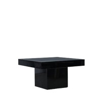 Salontafel Jasper zwart, met dik hg zwart blad Salontafel Jasper zwart, met dik hg zwart blad