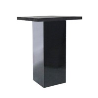 Statafel Jasper zwart, met zwart Industrial MDF blad Statafel Jasper zwart, met zwart Industrial MDF blad