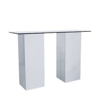 Statafel Jasper XL wit, met dun hg wit blad Statafel Jasper XL wit, met dun hg wit blad
