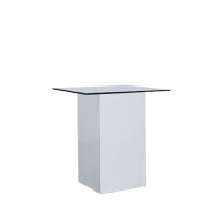 Dinertafel Jasper wit, met dun hg wit blad Dinertafel Jasper wit, met dun hg wit blad