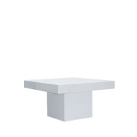 Salontafel Jasper wit, met dik hg wit blad Salontafel Jasper wit, met dik hg wit blad