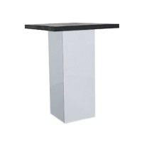 Statafel Jasper wit, met zwart Industrial MDF blad Statafel Jasper wit, met zwart Industrial MDF blad