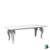 Louis zittafel lang recht, wit Louis zittafel lang recht, wit