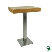 Bamboo statafel, met RVS onderstel Bamboo statafel, met RVS onderstel