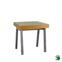 Bamboo zittafel, met Steel onderstel