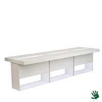 Highlight zittafel wit lang, met LED verlichting Highlight zittafel wit lang, met LED verlichting