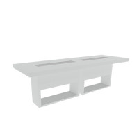 Highlight 2.0 zittafel lang, wit Highlight 2.0 zittafel lang, wit
