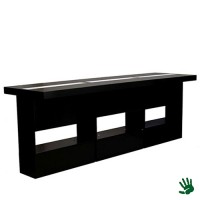 Highlight statafel lang zwart, met LED verlichting Highlight statafel lang zwart, met LED verlichting