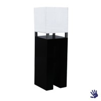Unow sokkel zwart, met plexiglas kubus, lxbxh 45x45x155 cm. Unow sokkel zwart, met plexiglas kubus, lxbxh 45x45x155 cm.