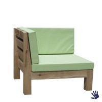 Oak Outdoor loungebank hoek, mintgroen Oak Outdoor loungebank hoek, mintgroen