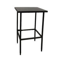 Hot Metal statafel met zwart blad, lxbxh 80x80x110 cm Hot Metal statafel met zwart blad, lxbxh 80x80x110 cm