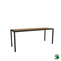 Hot Metal dinertafel lang, met houten blad Hot Metal dinertafel lang, met houten blad