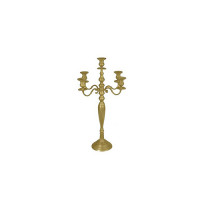 Kandelaar 5-armig, goud rekwisiet, hoogte 37 cm Kandelaar 5-armig, goud rekwisiet, hoogte 37 cm