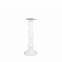 Kandelaar wit glas, laag, lxbxh 13x13x35 cm. Kandelaar wit glas, laag, lxbxh 13x13x35 cm.
