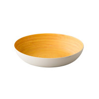 Schaal Bamboo eco wit ø32 x 6,5 cm Schaal Bamboo eco wit ø32 x 6,5 cm