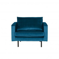 Home - Fauteuil, blue, velvet Home - Fauteuil, blue, velvet