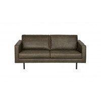 Home - 2.5-zits bank, green, leer Home - 2.5-zits bank, green, leer