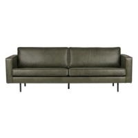 Home - 3-zits bank leer, Forest Green Home - 3-zits bank leer, Forest Green