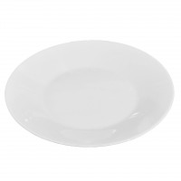 Plat bord wit Italia Blanca, Ø 27 cm.