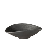 Schaal melamine Zen, zwart, 17,5x15,5 cm.