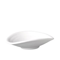 Schaal melamine Zen, wit, 17,5x15,5 cm.