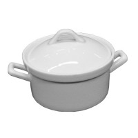 Pannetje klein wit, met deksel, Ø 11,5 cm. Pannetje klein wit, met deksel, Ø 11,5 cm.