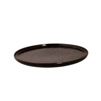 Platbord zwart Tahiti, rond 20 cm. Platbord zwart Tahiti, rond 20 cm.