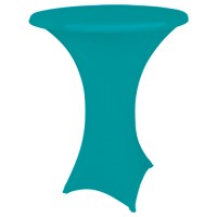 Statafelhoes strak, turquoise