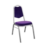 Stoel Viola paars, met aluminium frame Stoel Viola paars, met aluminium frame