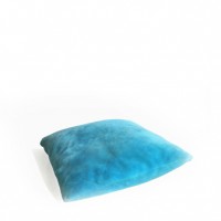 Kussen, licht blauw pluche Kussen, licht blauw pluche