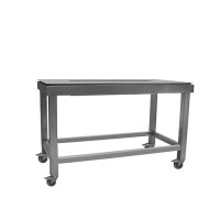 Dinertafel RVS, met ijsbak Dinertafel RVS, met ijsbak