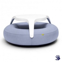DoNuts opblaasbare bank, met celeste blue hoes DoNuts opblaasbare bank, met celeste blue hoes