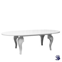 Louis zittafel wit, ovaal Louis zittafel wit, ovaal