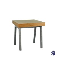 Bamboe zittafel, met Steel onderstel Bamboe zittafel, met Steel onderstel