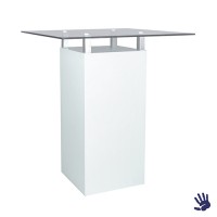 White Heaven statafel, met frosted glasplaat White Heaven statafel, met frosted glasplaat