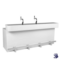 White Heaven bardeel met 2 mobiele taps White Heaven bardeel met 2 mobiele taps