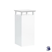 White Heaven sokkel, met houten plankje White Heaven sokkel, met houten plankje