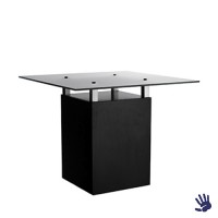 Black Velvet zittafel, met frosted glasplaat Black Velvet zittafel, met frosted glasplaat