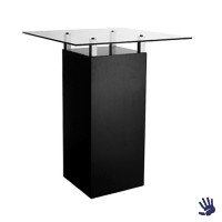 Black Velvet statafel, met frosted glasplaat Black Velvet statafel, met frosted glasplaat