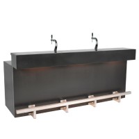 Black Velvet bardeel, met 2 mobiele taps en LED verlichting Black Velvet bardeel, met 2 mobiele taps en LED verlichting