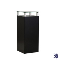 Black Velvet sokkel, met heldere glasplaat Black Velvet sokkel, met heldere glasplaat