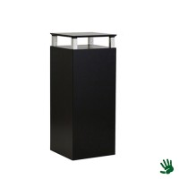 Black Velvet sokkel met houten plankje Black Velvet sokkel met houten plankje